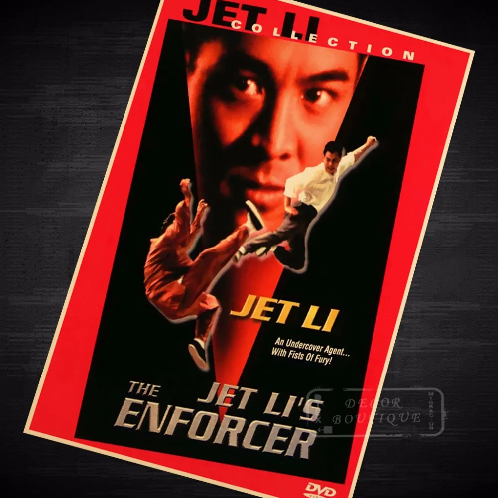 ENFORCER Jet Li серия научная фантастика дизайн Вселенная ретро ВИНТАЖНЫЙ ПЛАКАТ холст