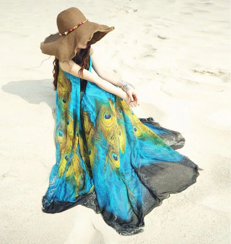 Calipso Ogygia женское летнее платье больших размеров винтажные макси платья богемные