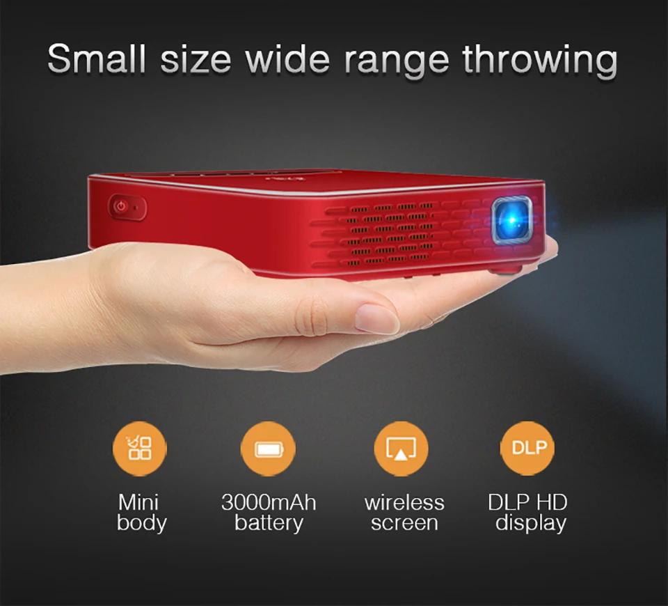 Poner saund DLP100W карман проектор HD DLP 150 ANSI люмен Высокая яркость Micro беспроводной