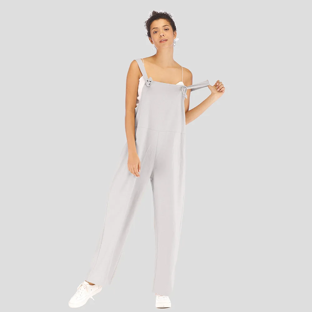 Женский свободный комбинезон в Корейском стиле повседневный летний цвета хаки