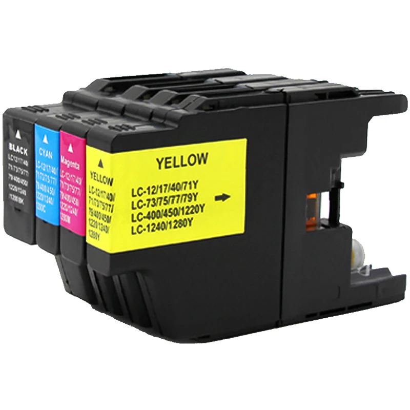 

Sale 4X Compatible Ink Cartridge for LC12 LC40 LC71 LC73 LC75 LC400 LC1220 LC1240 For Brother Printer ink MFC-J6910CDW J6710CDW