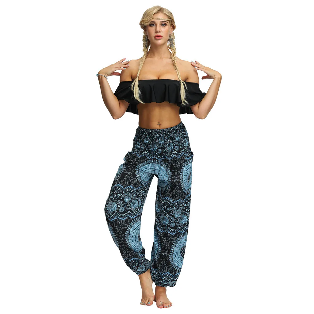 Повседневные свободные женские штаны-шаровары; pantalones mujer pantalones de mujer; уличная одежда; коллекция года; хиппи; мешковатые Boho Aladdin брюки; Z4