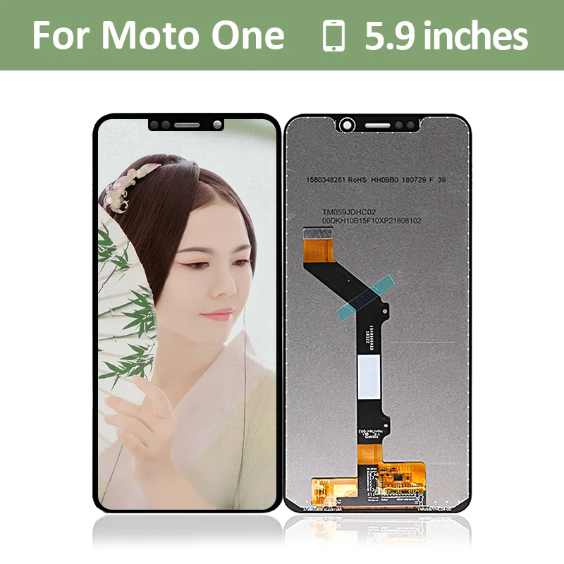 Для Motorola Moto One XT1941 ЖК дисплей сенсорный экран дигитайзер для Vision XT1970 P50 в сборе с