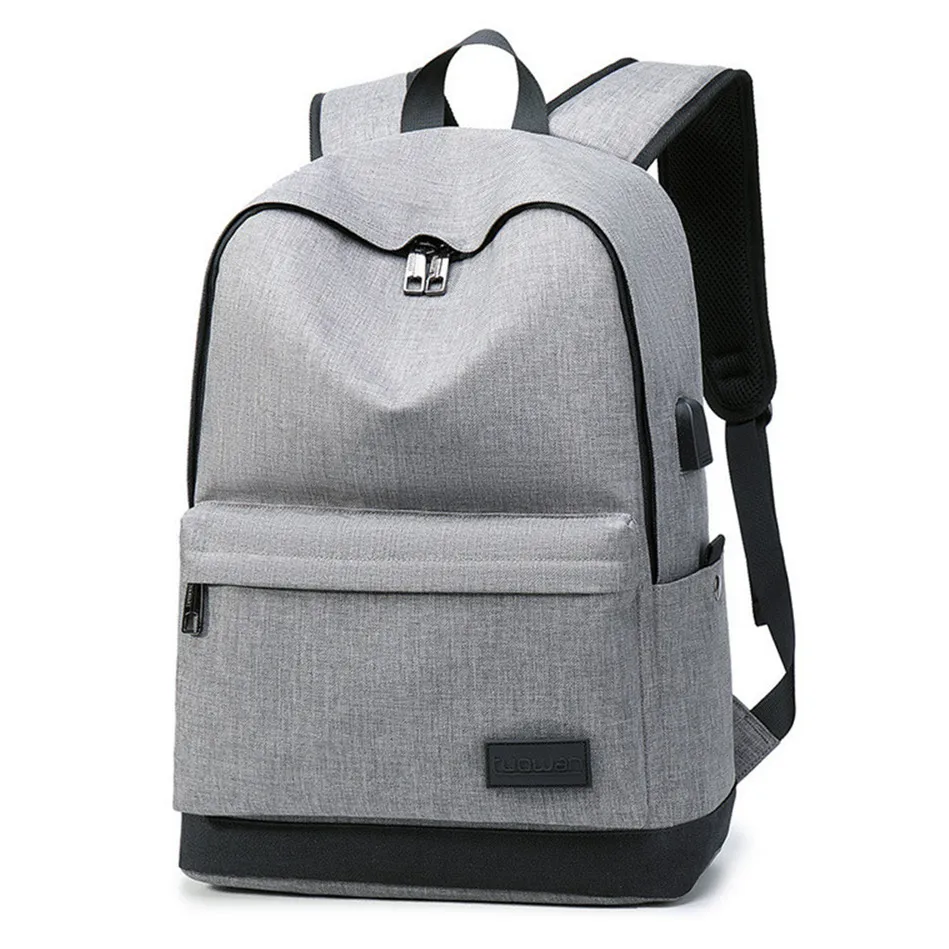 

Men Polyester Solid Big Shool Book Backpack for Teenager Preppy Style Boy Back Shoulder Bag Big Capacity Laptop Bags Wholesale