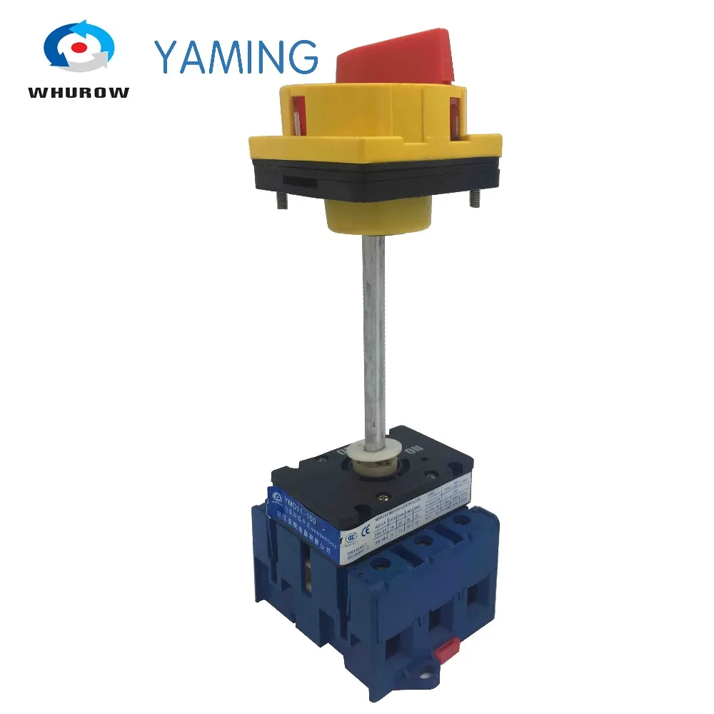 Выключатель-изолятор с панелью навесного замка 100 А 3 фазы 2 положения |