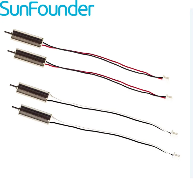 SunFounder 4шт 3.7 в 7*20 мм постоянного тока мотор coreless мини квадрокоптер дрон вертолет 720
