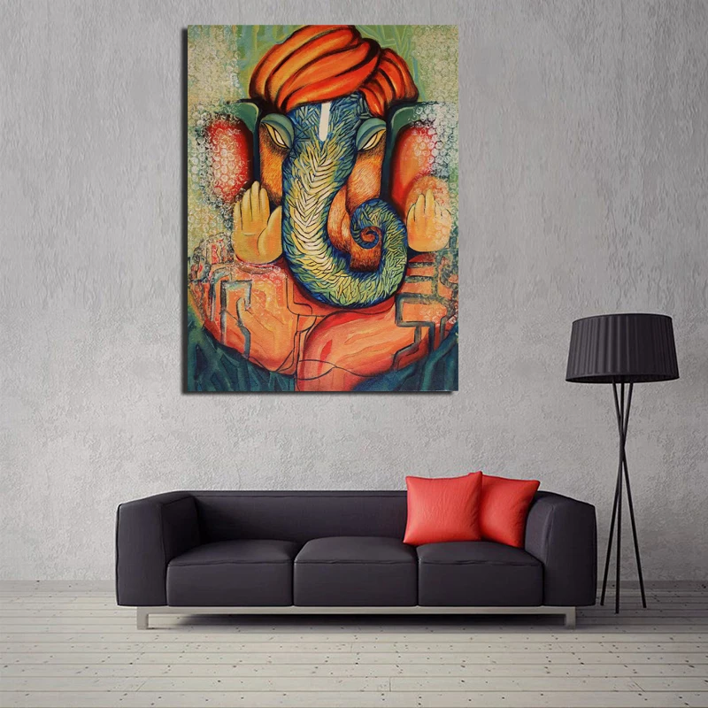 Современные Ganesha обои минималистичный художественный холст постер Картина