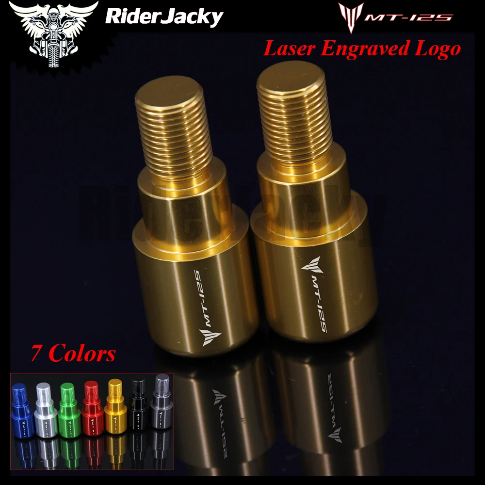 Наконечники Руля Мотоцикла RiderJacky CNC захваты ползунок для Yamaha MT 125 MT125 2014 2017 2015 2016