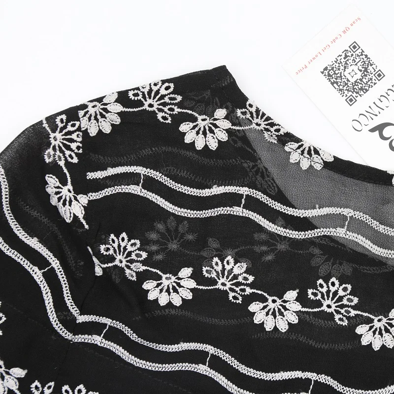 PEGGYNCO 5xl плюс Размеры Свободные повседневные платья черные осенние Платье черного