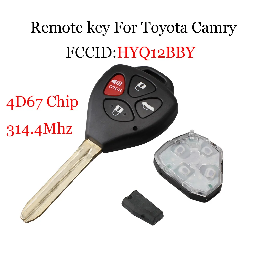 Брелок дистанционного ключа 314 4 МГц для Toyota Camry 2007 2008 2009 HYQ12BBY необработанное