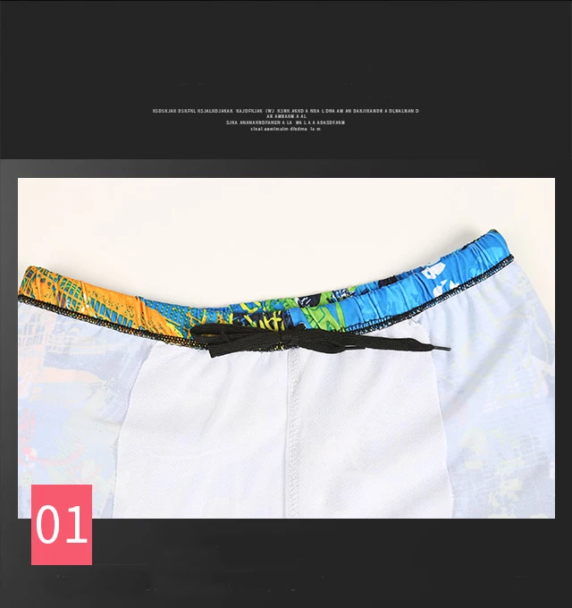Летние пляжные мужские быстросохнущие плавки, Длинные плавки, мужские плавки с красочным принтом, трусы-боксеры