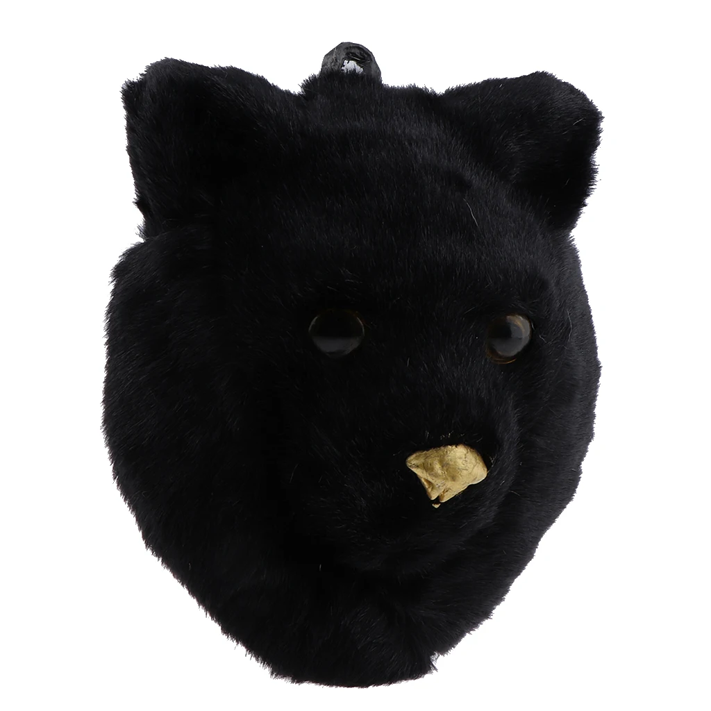 

Simulated Black Plastic Lifelike Bear Home Decor Wall Statue