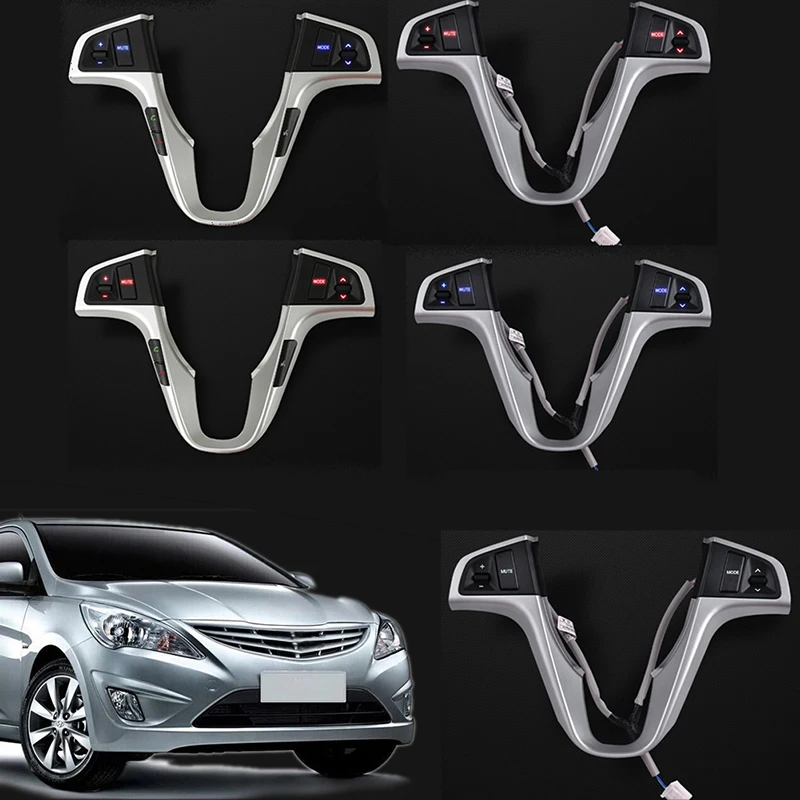 Кнопка рулевого колеса для hyundai VERNA SOLARIS, регулятор громкости звука, кнопка управления музыкой, переключатель с подсветкой
