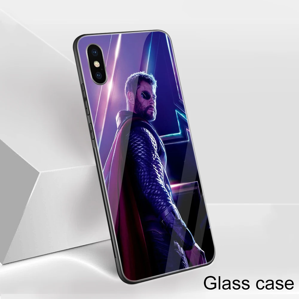11 Ciciber Marvel Железный человек для iPhone 11 Pro Max X XR XS MAX 7 8 6 6S Plus стеклянные чехлы задняя крышка для samsung Galaxy S10e S10 S10 - Цвет: 11