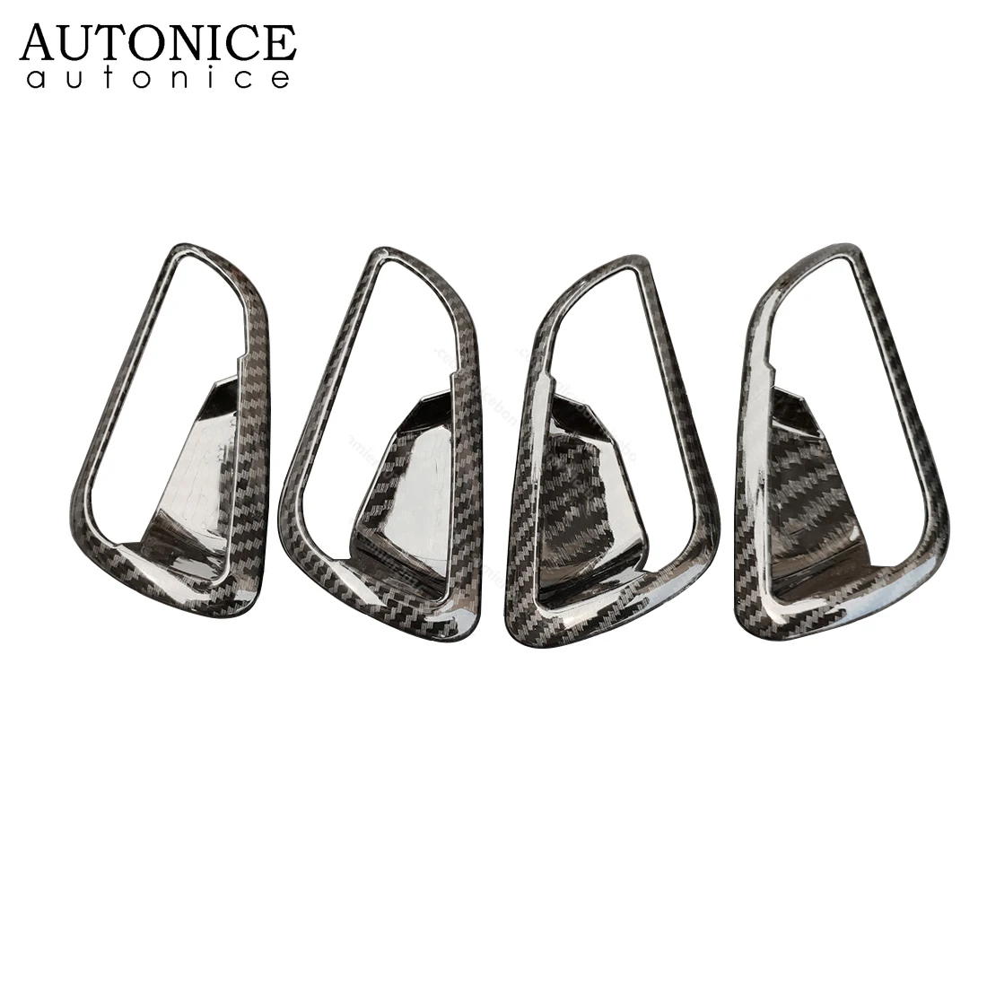 4 шт. углеродное волокно Цвет ABS дверная ручка крышка чаши отделка Подходит для Ford