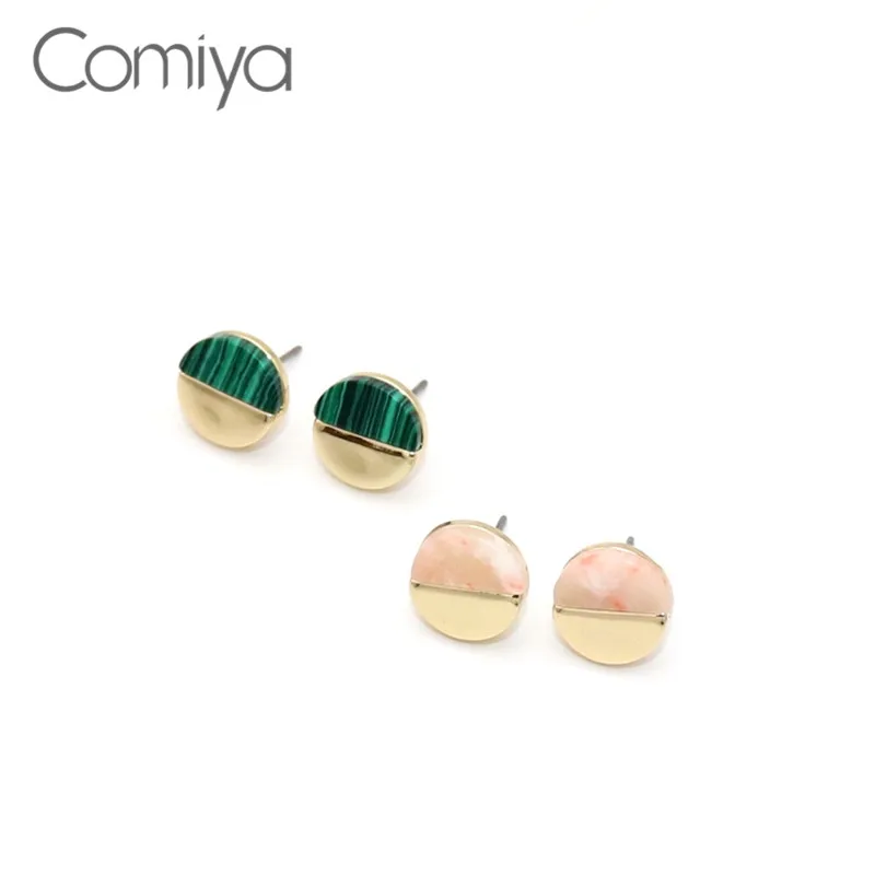 Comiya Brand Simple Stud Earrings For Women Zinc Alloy Boucle D'Oreille Statement Jewelry Earring Aretes De Mujer Wholesale | Украшения