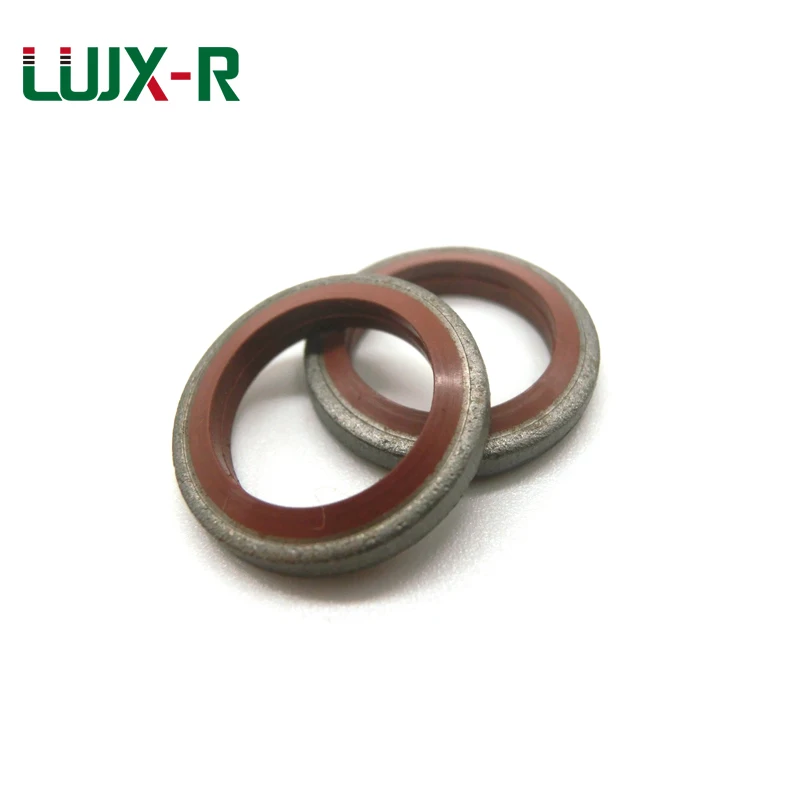 LUJX-R, комбинированная прокладка для уплотнения шайбы FKM, кольцо M68101214161820-M60, устойчивость к коррозии, оцинкованный металл + Фтор (art.: 7a970af01) - 7a970af01