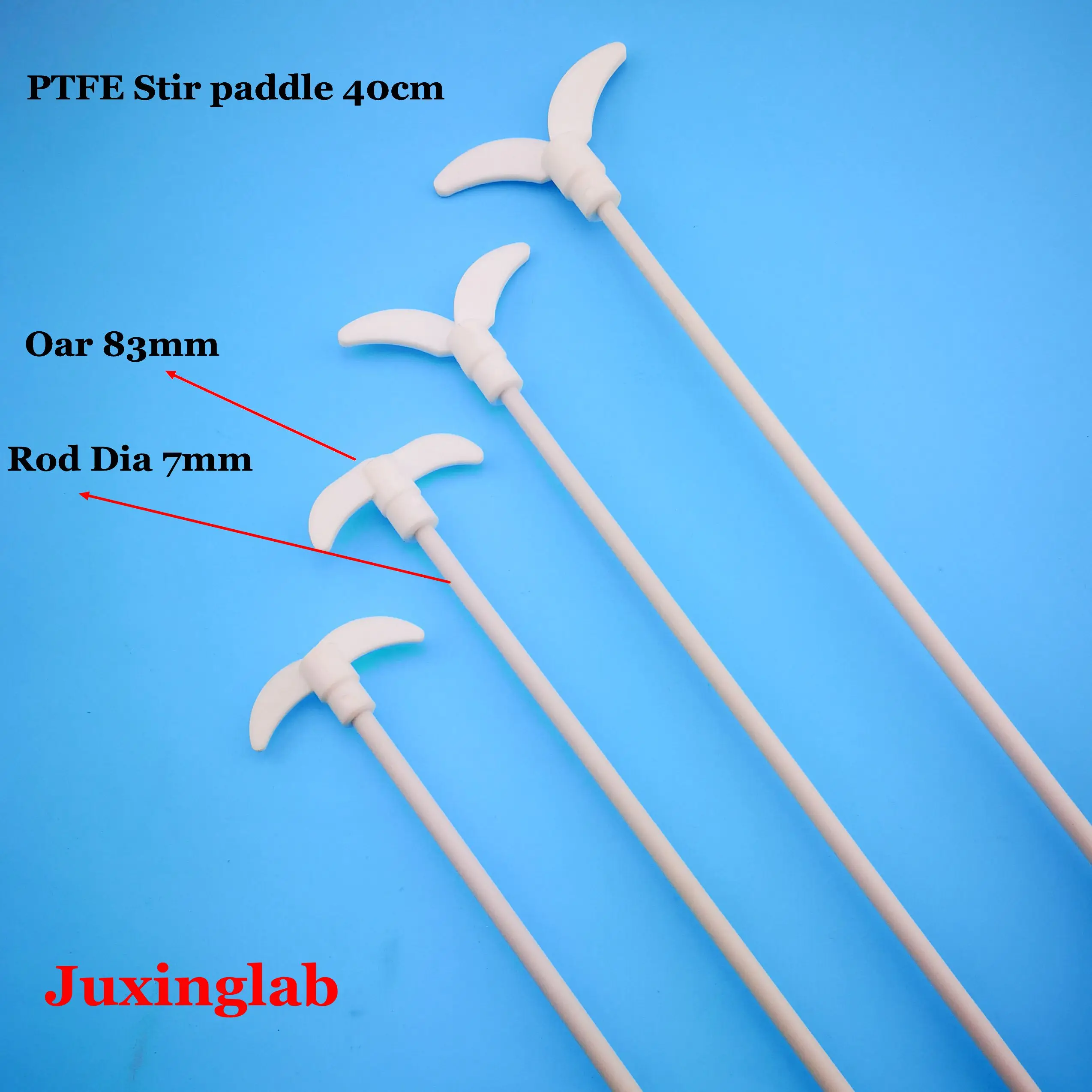 

laboratory PTFE 40cm stir paddle stirrer stainless steel core Oar length 83mm