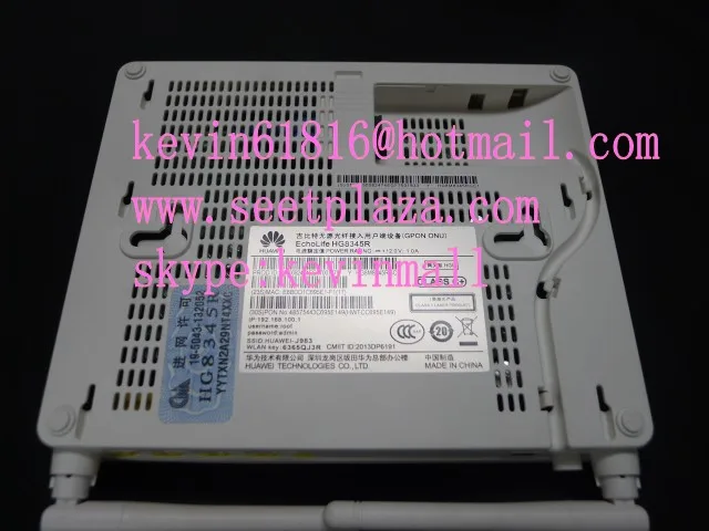 Беспроводной GPON ONT HG8345R с 4 портами FE + 2 антеннами и программным обеспечением на