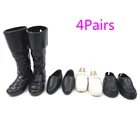 4 пары, сапоги до колена для кукол