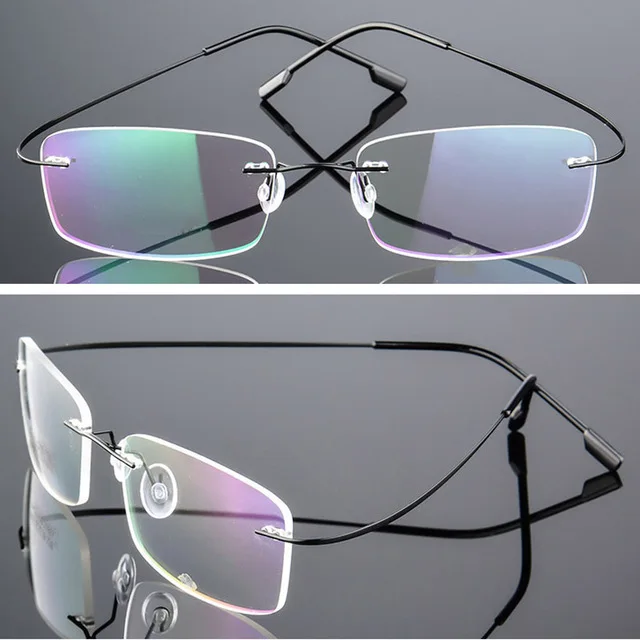 Myopia Black 2.0 Iboode очки без оправы, ультралегкие очки для мужчин и женщин, очки для близорукости, оптическое бизнес покрытие, Суперэластичные очки Oculos De Grau - Цвет оправы: Myopia Black 2.0