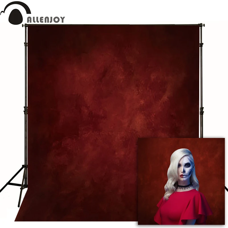 Allenjoy тонкий виниловый тканевый фон для фотосъемки красный фото студии чистый