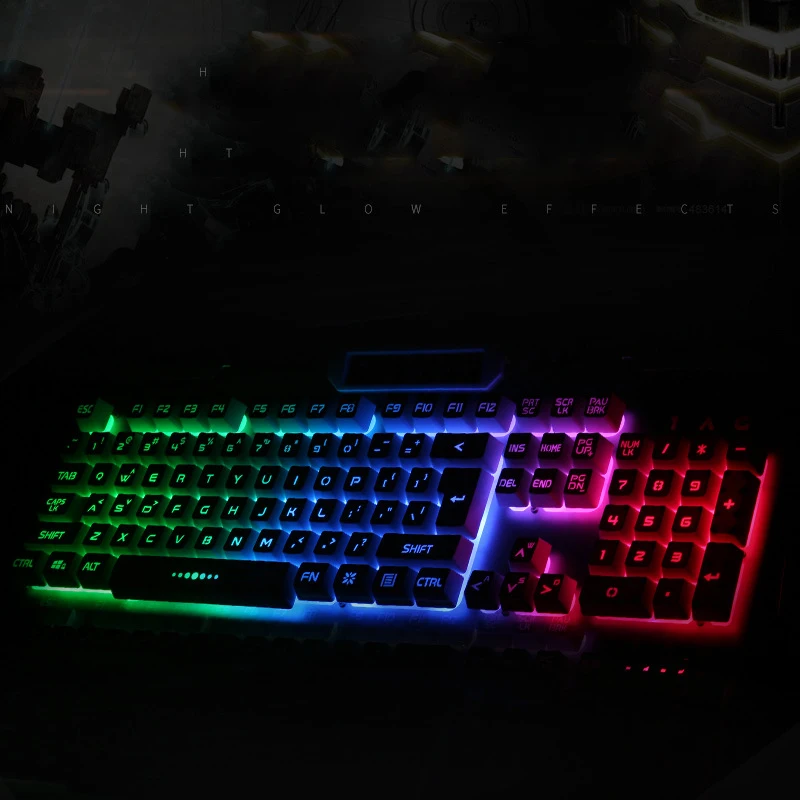 K006 игровая клавиатура 104 ключ Esports игра RGB Проводная Подсветка Механическая сенсорная игровая клавиатура для настольного компьютера ноутбука