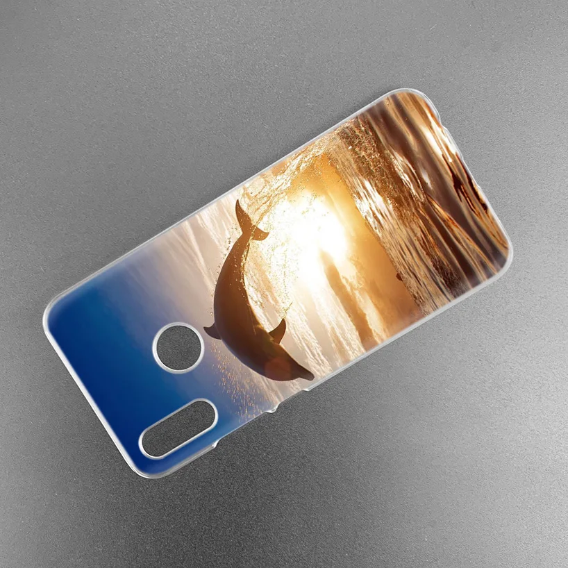 Симпатичные Дельфин чехол для huawei Honor 8X Y9 9 10 Lite Play 7C 8C 8S 8A фотоаппаратов моментальной печати 7S 7A Pro V20 20i Y6 Y7 Y5 Роскошный Жесткий чехол из ПК для телефона