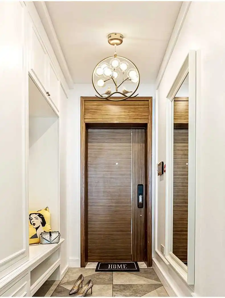 Heracleum люстра лампа скандинавского дизайна ветка дерева люстра домашняя кухня столовая Ресторан клетка для птиц светильник