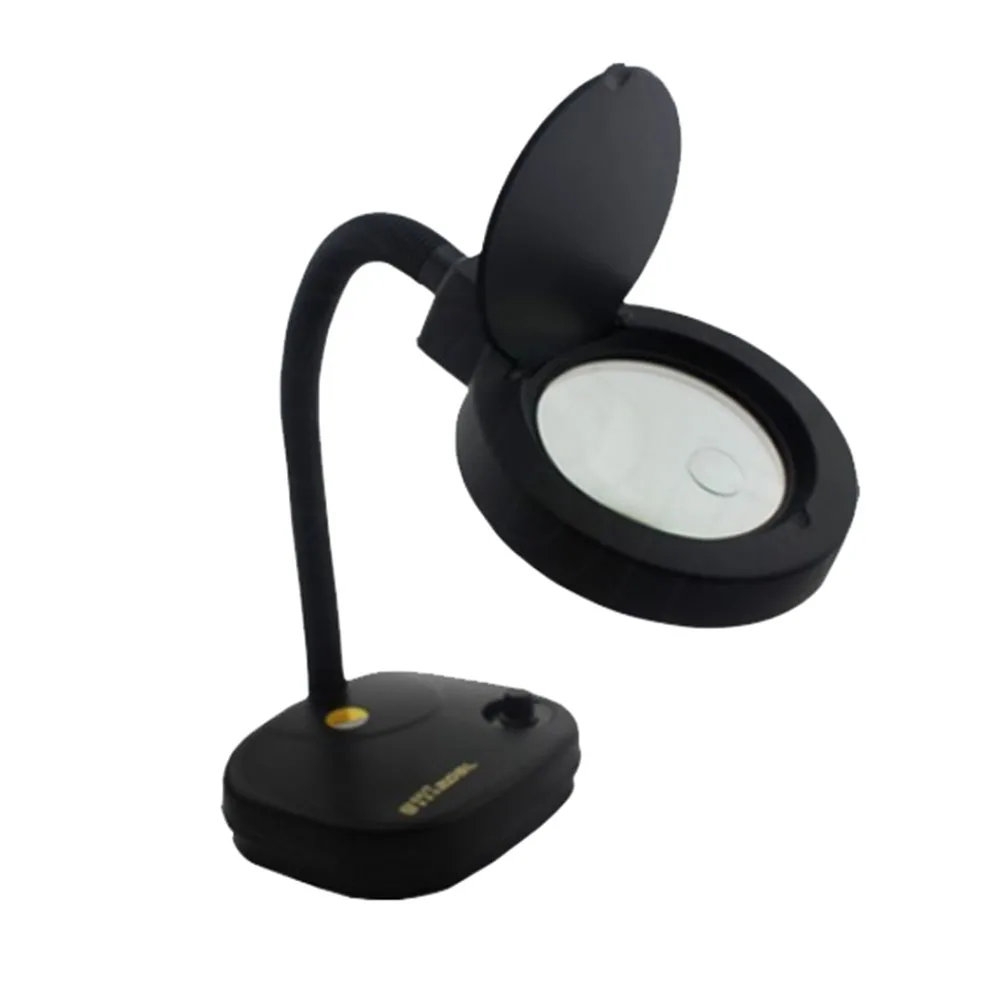 

BEST 208L Adjustable Brightness Desktop LED Electronic Magnifying Lamp Magnifier Tools with Light