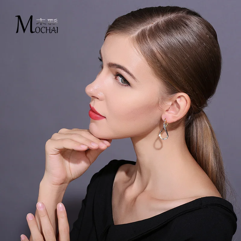 Новые модные брендовые серьги смешанный золотой цвет уникальный закрученный в спираль серьги для женщин вечерние ювелирные изделия подарок ZK20