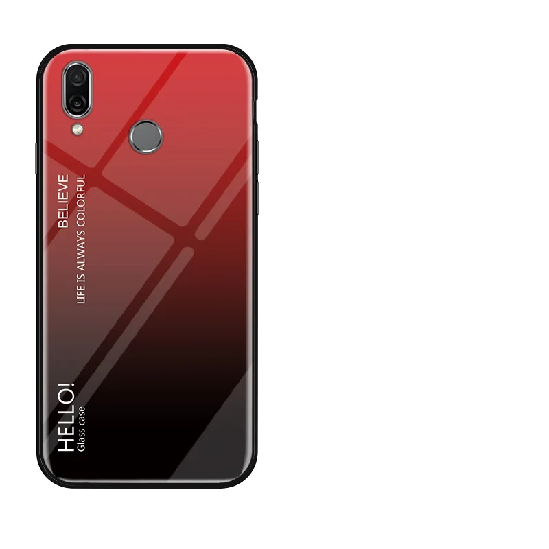 Gradient Tempered Glass Phone Case For meizu 16sx 16s Note9 C9Pro c9 Note8 X8 V8Pro v8 16x 16plus M6T M8C 15plus 15 15Lite case |