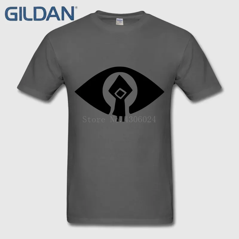 Маленький кошмары ткань интересно для мужские черные футболки Fit О образным