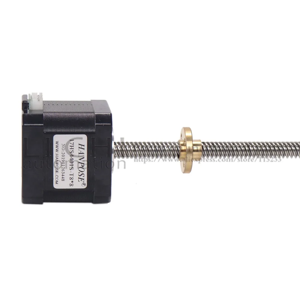 Nema17 17HS4401 шаговый двигатель с T8 винт lead 2/4/8 мм 300 мм 42 двигатель 42bygh 3D-принтеры двигатель с винтом для 3D-принтеры