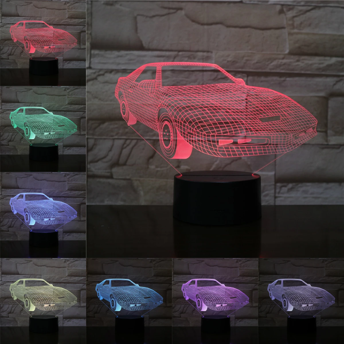 3D ночник настольная лампа Luminaria фонарик светодиодное освещение подарки для детей друзья 3 AA батареи Usb кабель осматривается портативный
