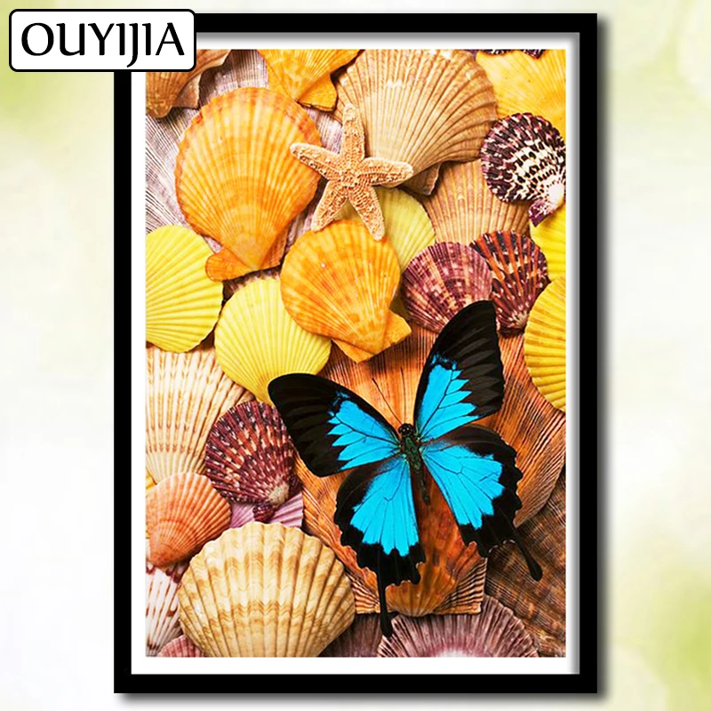 Животные цветы OUYIJIA бабочка птица 5D DIY алмазная живопись полная квадратная