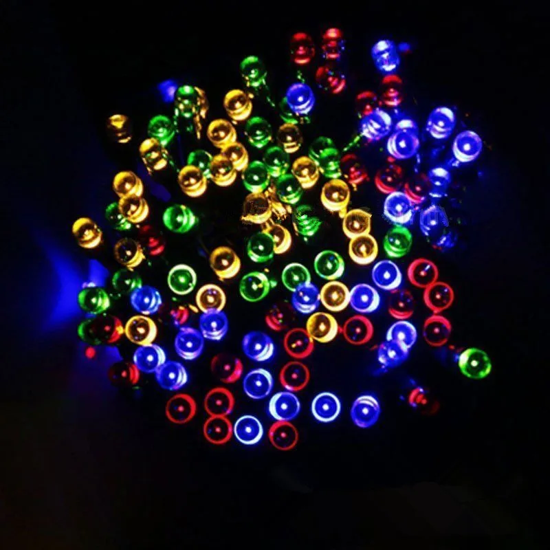 10 шт./лот 22m 200LED Солнечная приведенная в действие гирлянда Сад Рождество