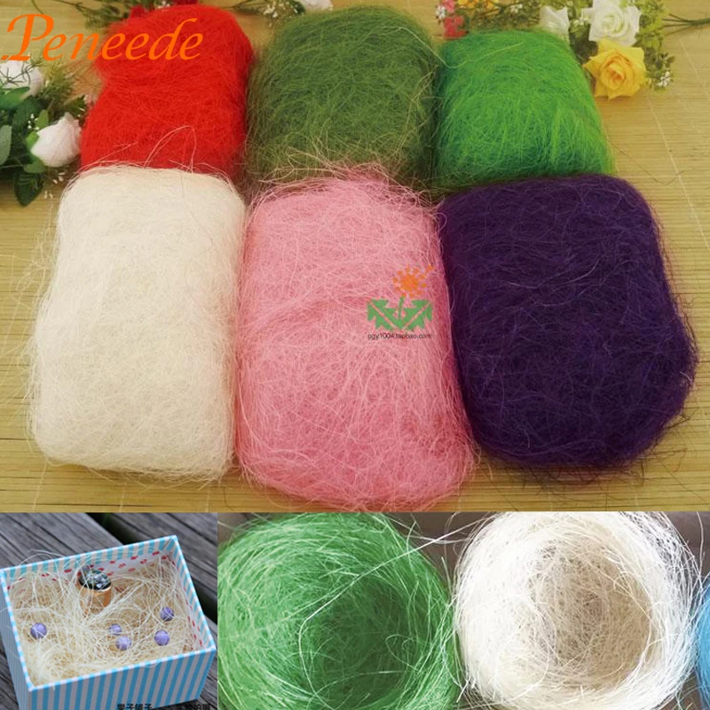 100% Натуральный сизаль деревенский свадебный букет сделай сам Подарочная