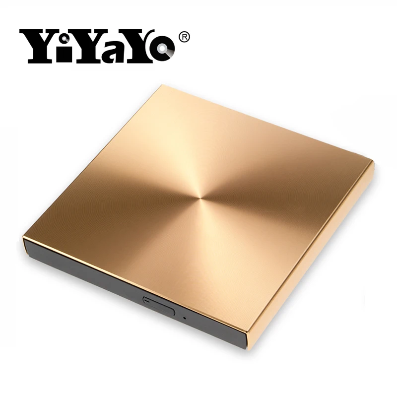 Портативный оптический привод YiYaYo для ноутбука MacBook/Windows 10 корпус из алюминиевого