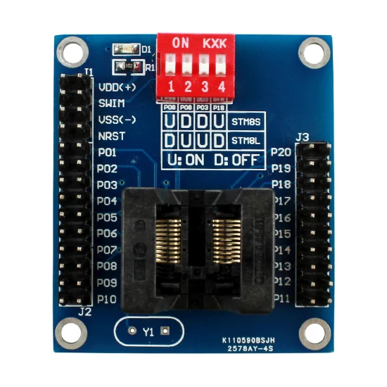 БЛОК ПРОГРАММИРОВАНИЯ автономного программатора STM8S 8L TSSOP20 Writer|Хранилища для