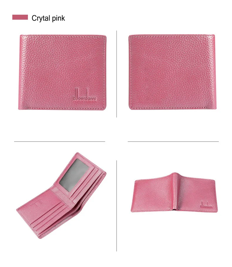Унисекс тонкие кошельки из натуральной кожи Дамский мини-кошелек женский короткий кошелек Женская визитница для монет Высококачественная кожа кошельки