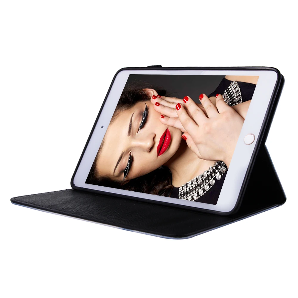 Чехол для нового iPad mini 5 7 9 дюймов 2019 PU кожаный смарт-кошелек с подставкой и