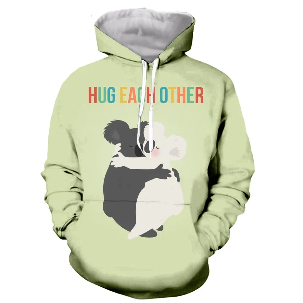 

Animal The koala cool 3D printed men hooded hoodie sweatshirt fashion graphic hoodie casual streetwear pullover hoodie