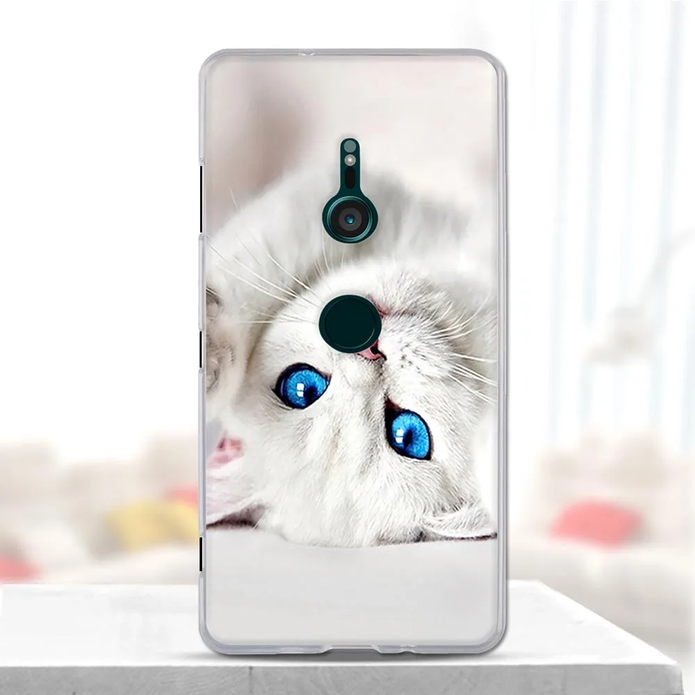 Чехол для Sony Xperia XZ3 Мягкий Силиконовый ТПУ 3d милый задний чехол чехол|Бамперы| |