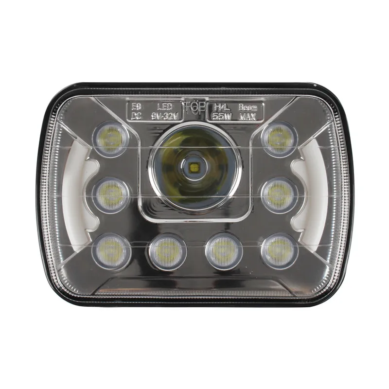 2 шт. точечные светодиодные фары 5x7 7x6 фары Hi/Low Sealed Beam Замена для Chevy S10 Blazer Express Van H4 9003 штекер 6054 H5054