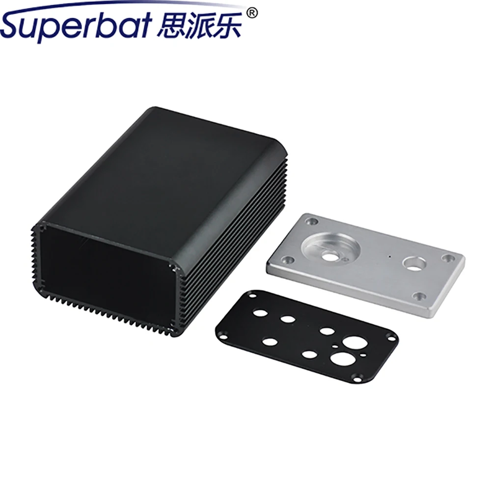 Superbat 4.53&quot3.15&quot1.77&quot Extruded Aluminum 115*80*45mm Electronics Project Case Amplifier Instrument Enclosure HIFI Tube Shell |