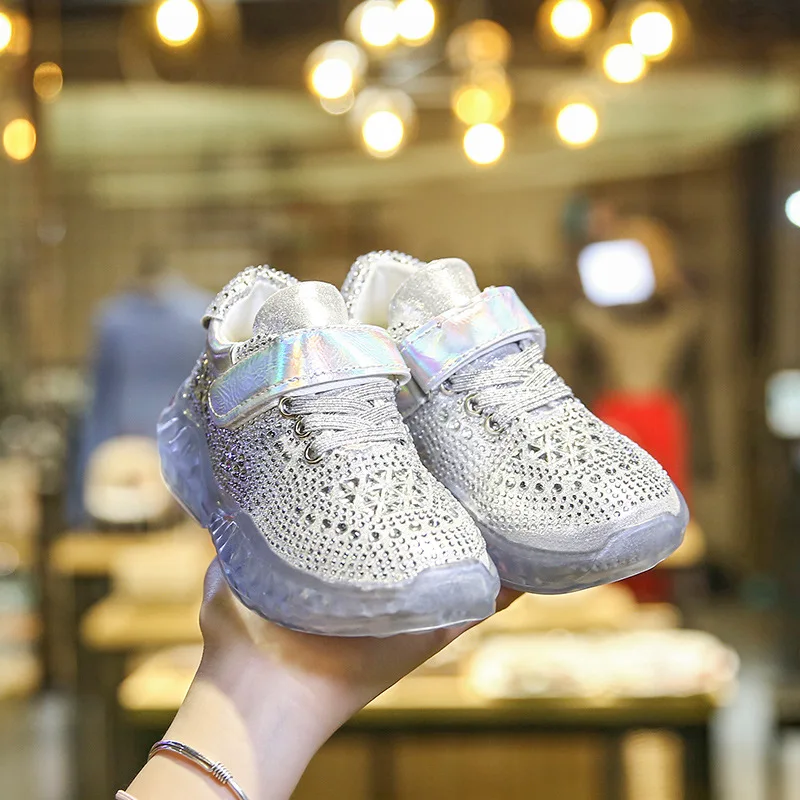 Весна 2019 новые супер-Популярные Прозрачные Детские кроссовки с мягкой подошвой и