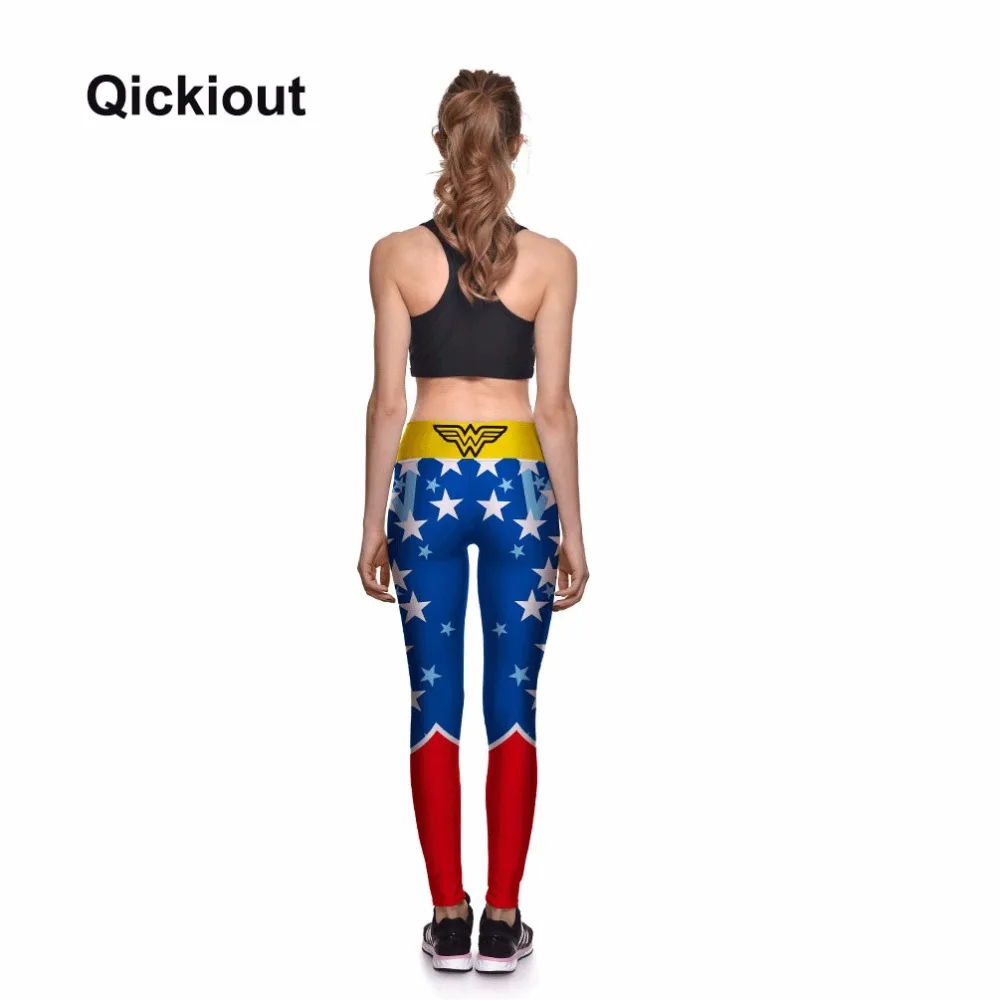 Новинка года Qickitout модные новые стильные весенне-осенние леггинсы брюки с принтом Высококачественные эластичные женские штаны для рождественских подарков