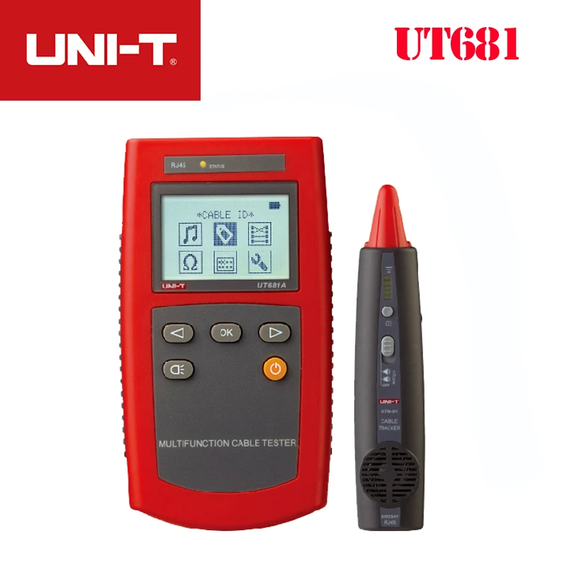 UNI-T UT681A/UT681L/UT681C/UT681HDMI Многофункциональный портативный кабель Finder набор сетевой тестер охотничий инструмент проверка линии устройства