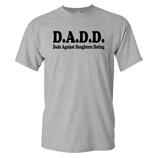 

mens t shirts fashion 2015 men Summer "DADD Dads Against Daughters Dating" Tshirt Men's O neck t shirt Short Sleeve men T-shirt